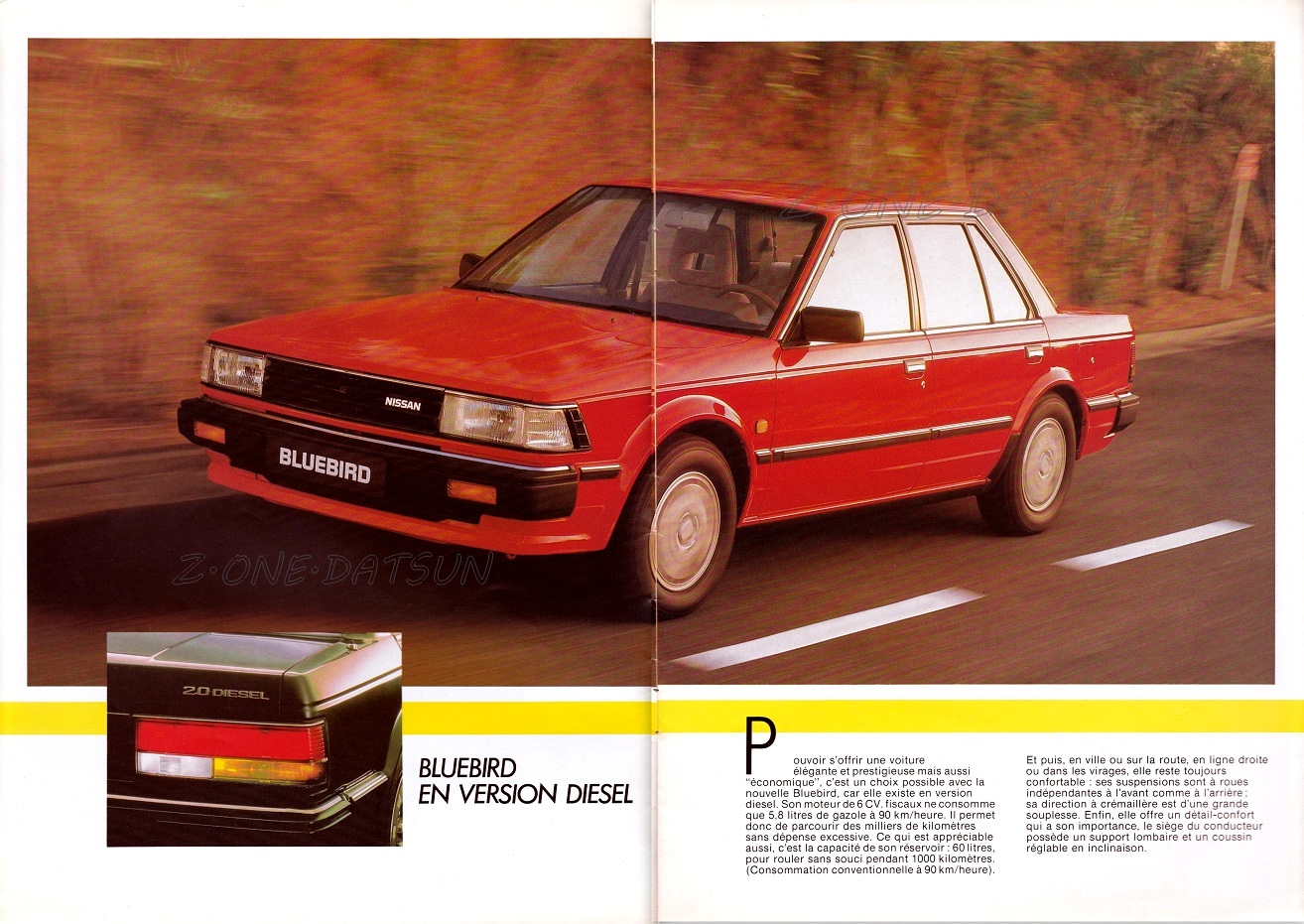 T12 · Année 1985-1990 Housse pour Voiture Bâche Auto Bluebird Nissan · Bluebird · T72 