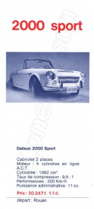 datsun FAIRLADY 2000137