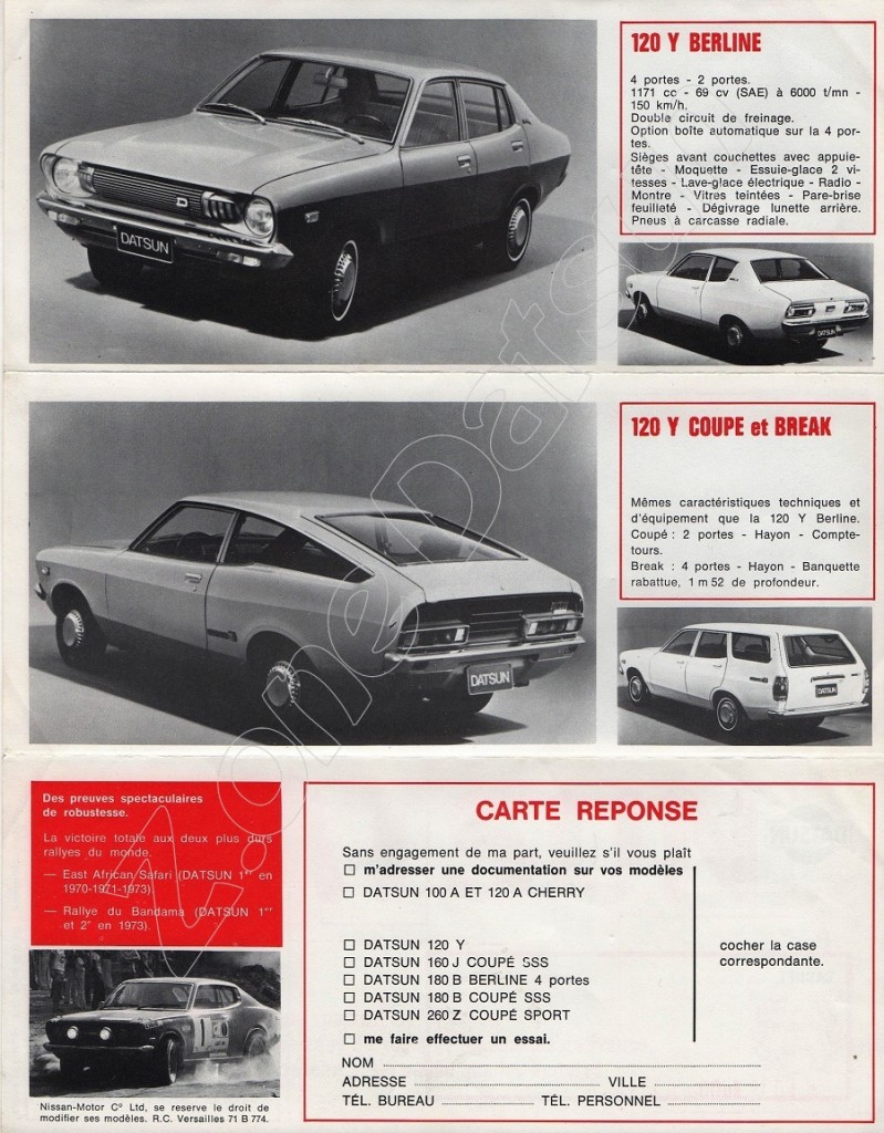 CATALOGUE FRANCE 1974 1975