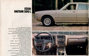 essai datsun 200L 1977355