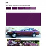 362 violet COULEUR DATSUN ANNEES 1970.02