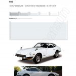 COULEUR BLANC 904 PIERRE DE LUNE PEINTURE DATSUN CHRONO