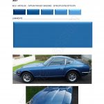 COULEUR BLEU METALISE 307 PEINTURE DATSUN CHRONO