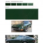 COULEUR VERT fonce 907 PEINTURE DATSUN CHRONO