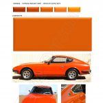 COULEUR orange918 PEINTURE DATSUN CHRONO