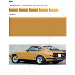 Copie de Copie de COULEURS GOLD 920 PEINTURE DATSUN CHRONO