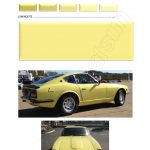 coULEURS jaune 919 PEINTURE DATSUN CHRONO