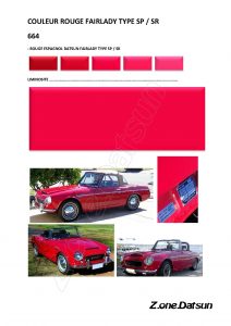 664 COULEUR ROUGE ESPAGNOL DATSUN fairlady sp sr.01