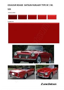 Copie de COULEUR ROUGE CERISE 525 fairlady