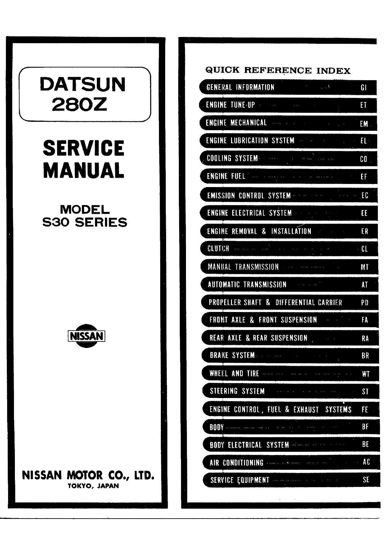 Datsun 280z Fiche Technique